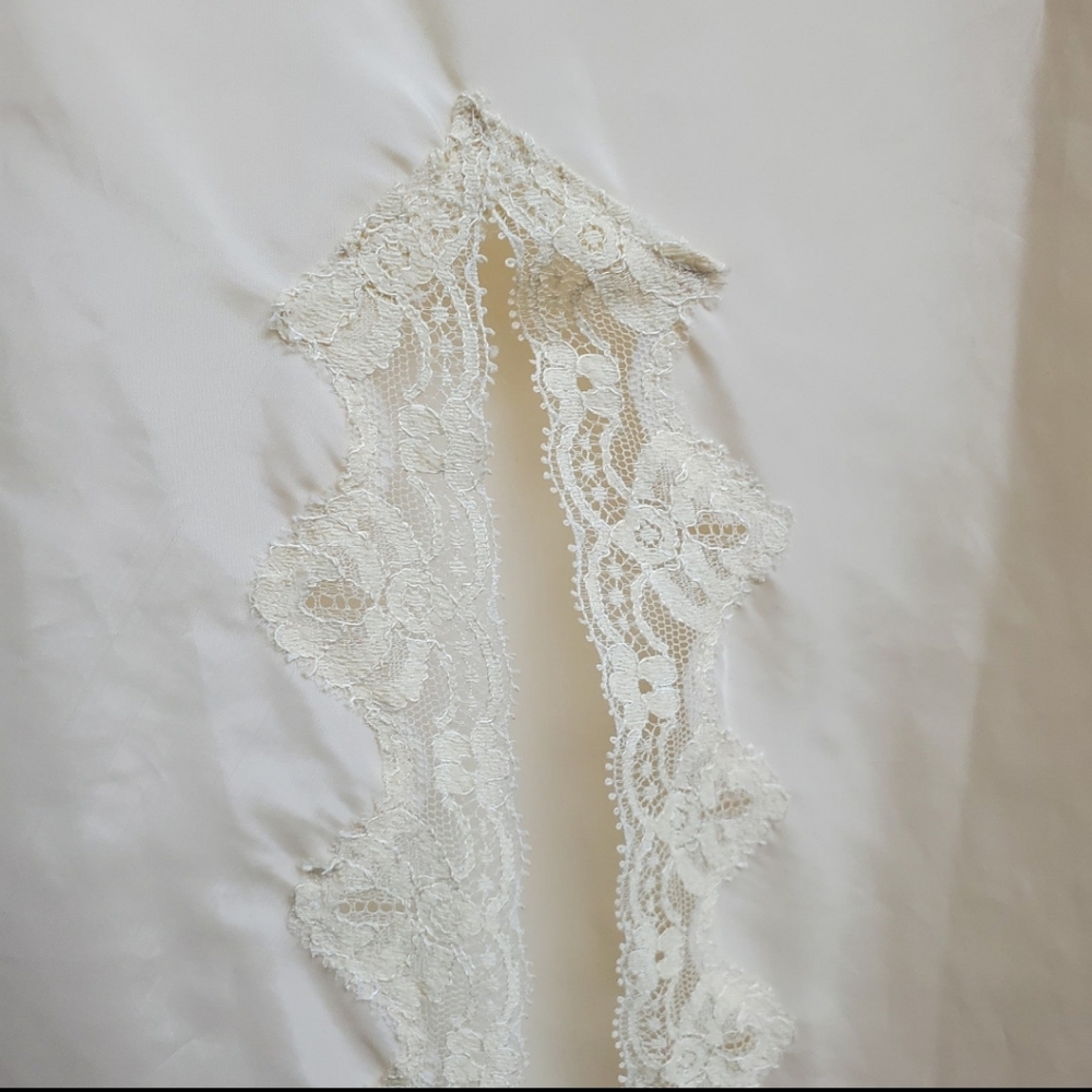 2 Vintage 70s Slip Skirt in Black and Cream - Picture 13 of 15